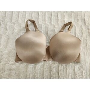 Cacique Back Smother Lightly Lined Balconette Bra Beige Womens 38 G